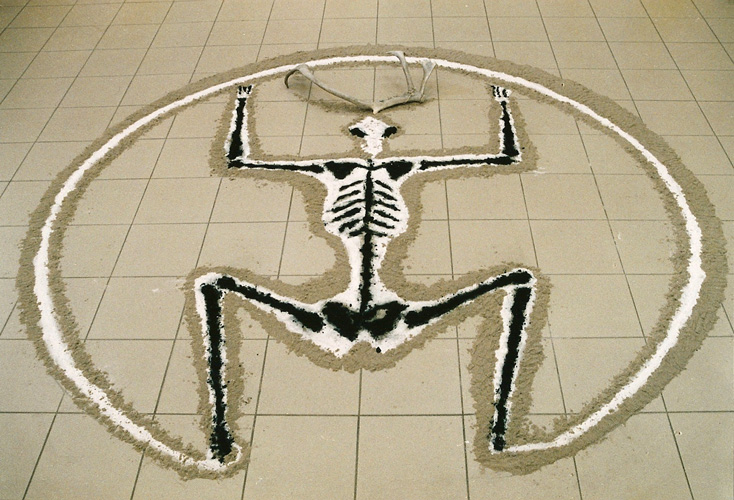 13 Rebearth of the reindeerwoman installation 2002 300x300cm.jpg